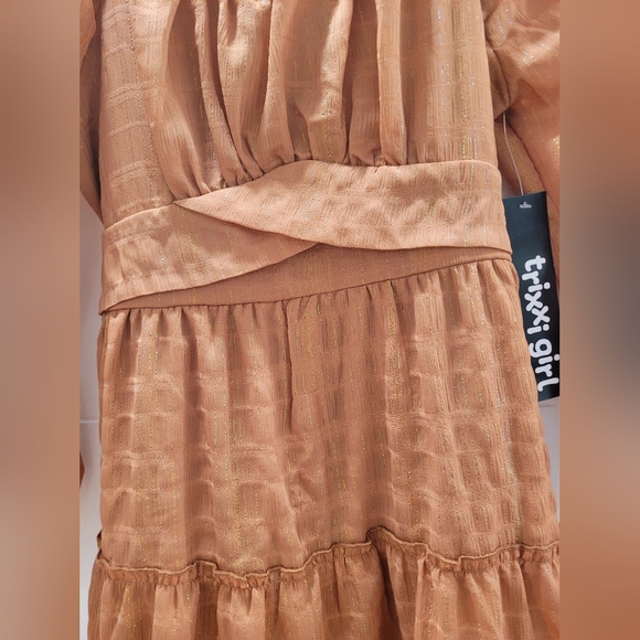 Trixxi Girl Tan Dress - Picture 4 of 6